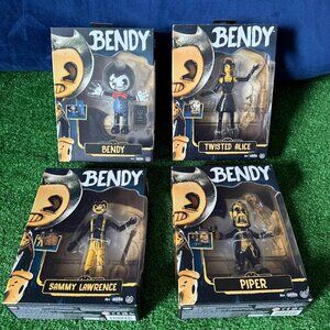 Bendy & The Ink Machine Wave 2 Action Figures Complete Set of 4 – Jakks Pacific